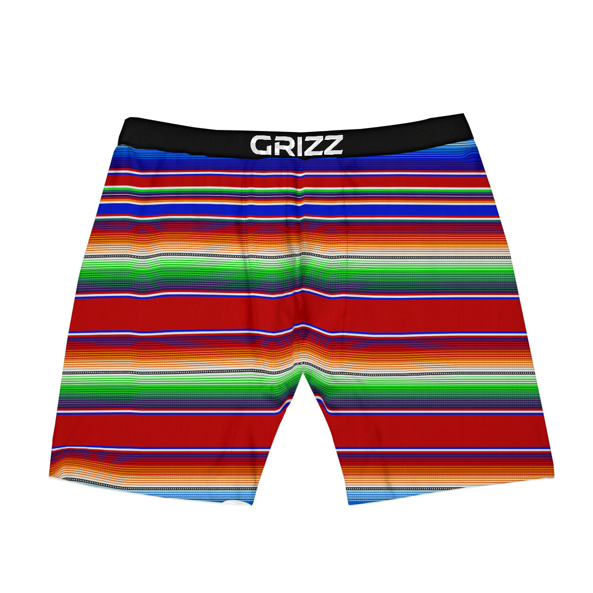 Blanket Stripe Ethnic Mexican Print Boxer Briefs-grizzshop