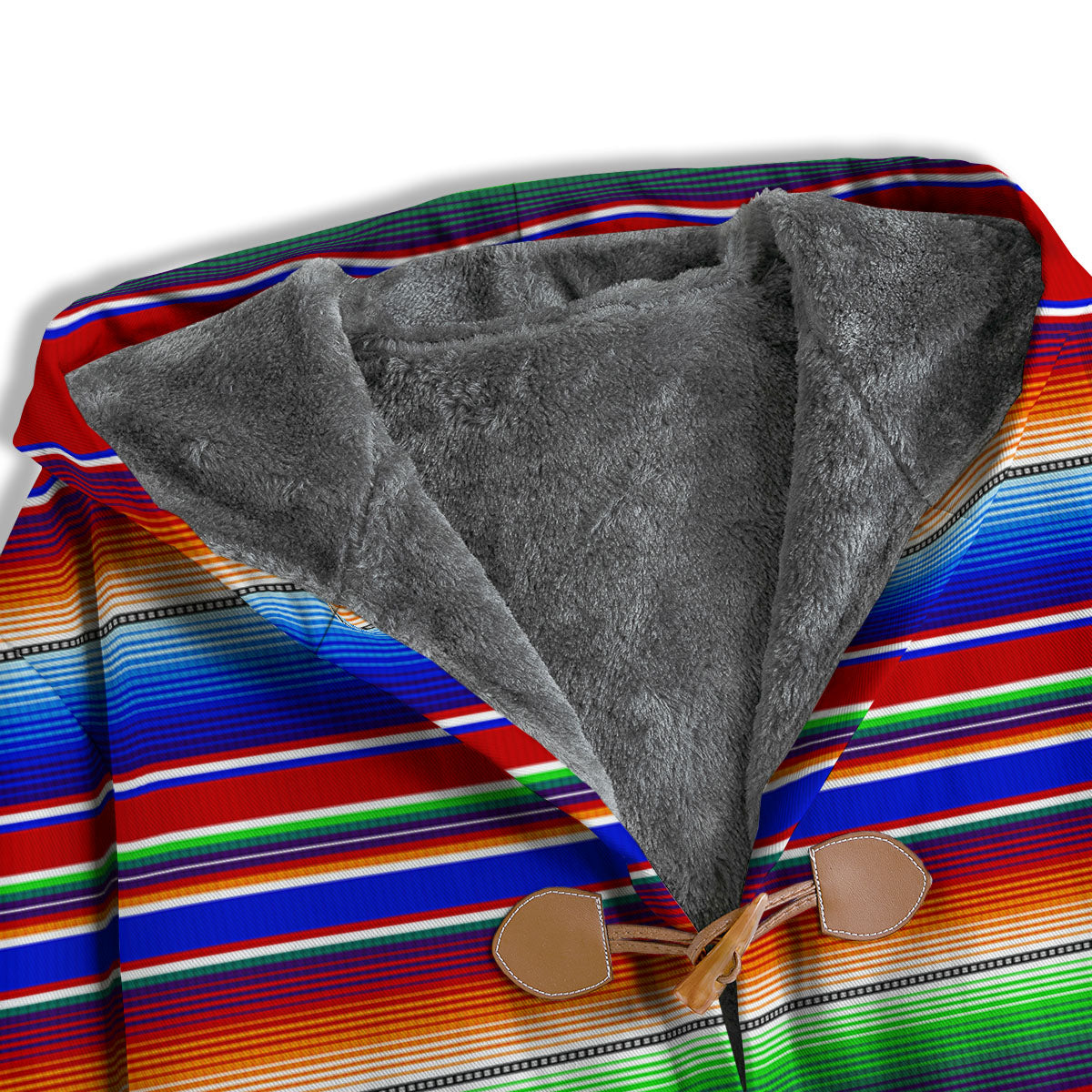 Blanket Stripe Ethnic Mexican Print Men's Windbreaker Jacket-grizzshop