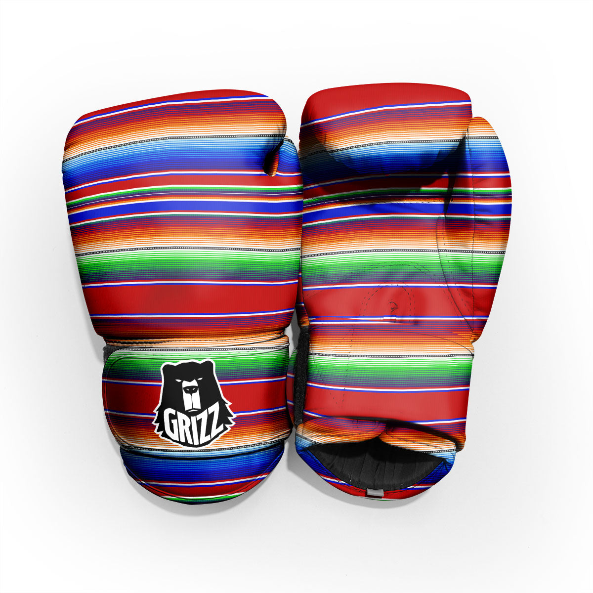 Blanket Stripe Ethnic Mexican Print Pro Boxing Glove