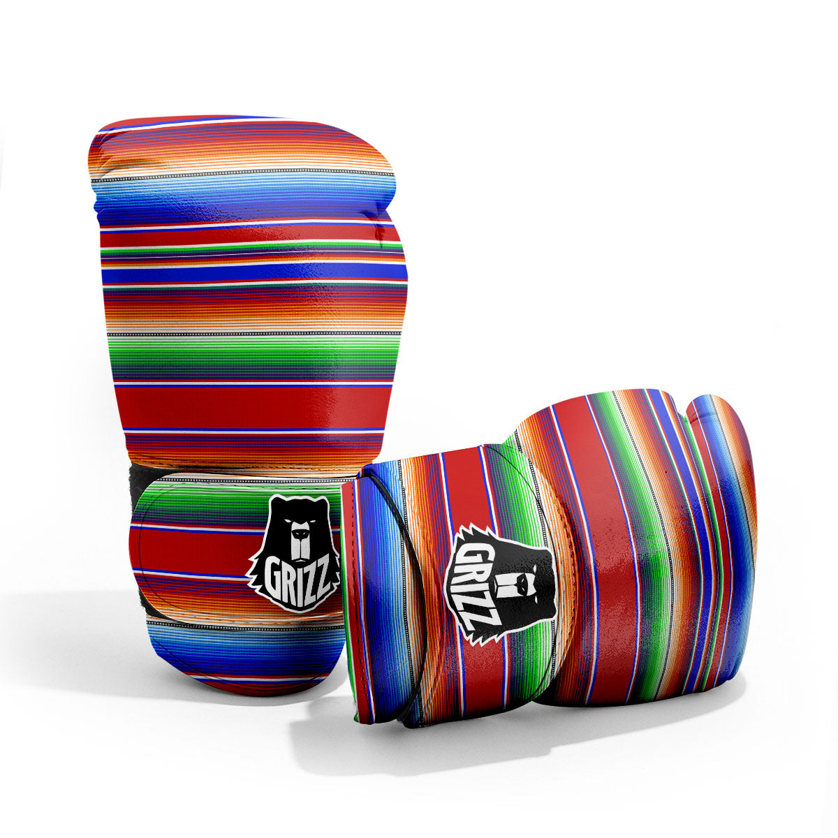Blanket Stripe Ethnic Mexican Print Pro Boxing Glove