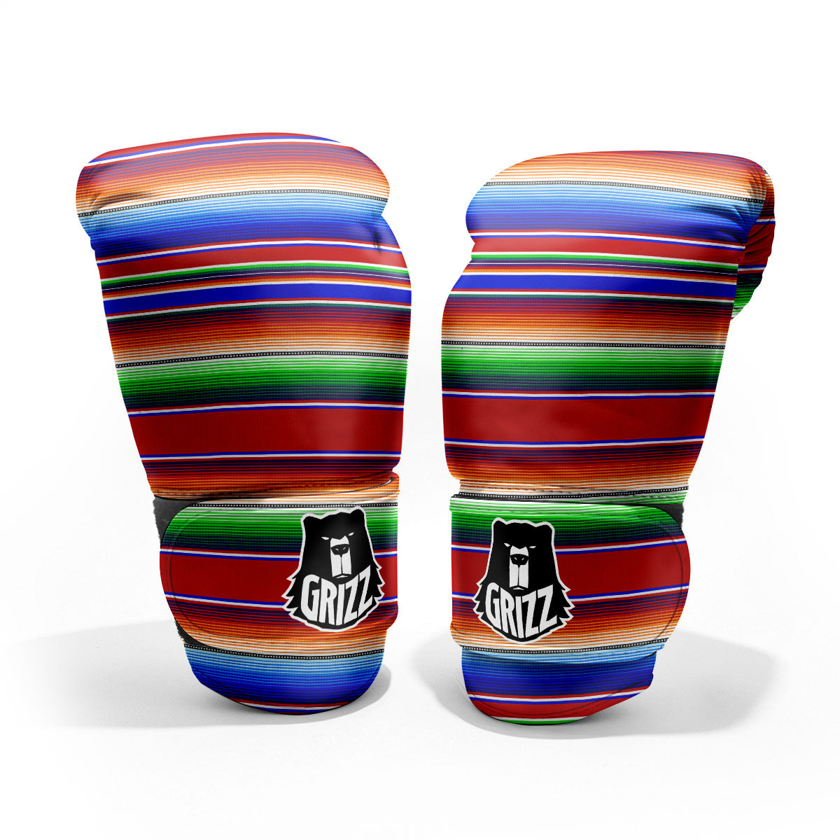 Blanket Stripe Ethnic Mexican Print Pro Boxing Glove