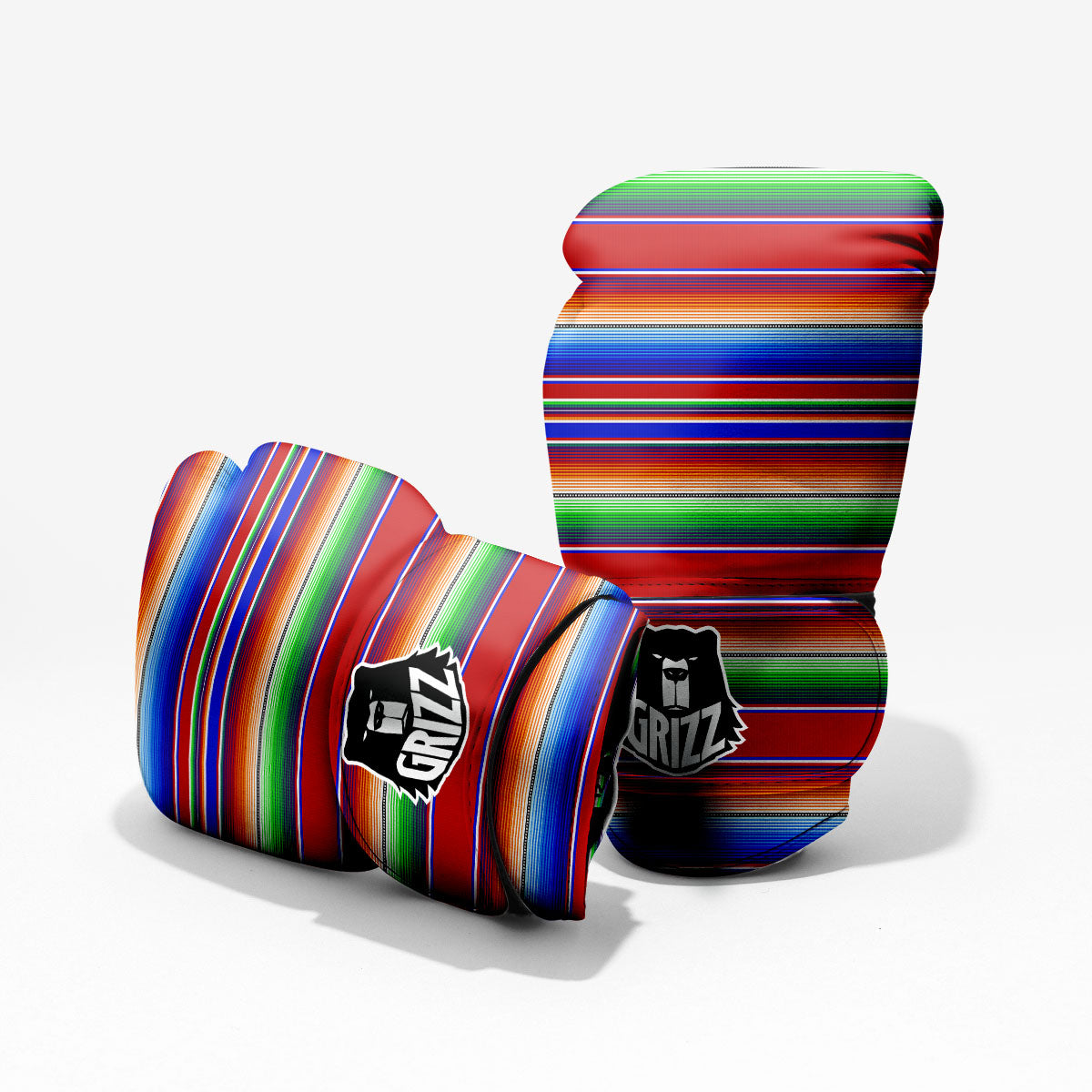Blanket Stripe Ethnic Mexican Print Pro Boxing Glove