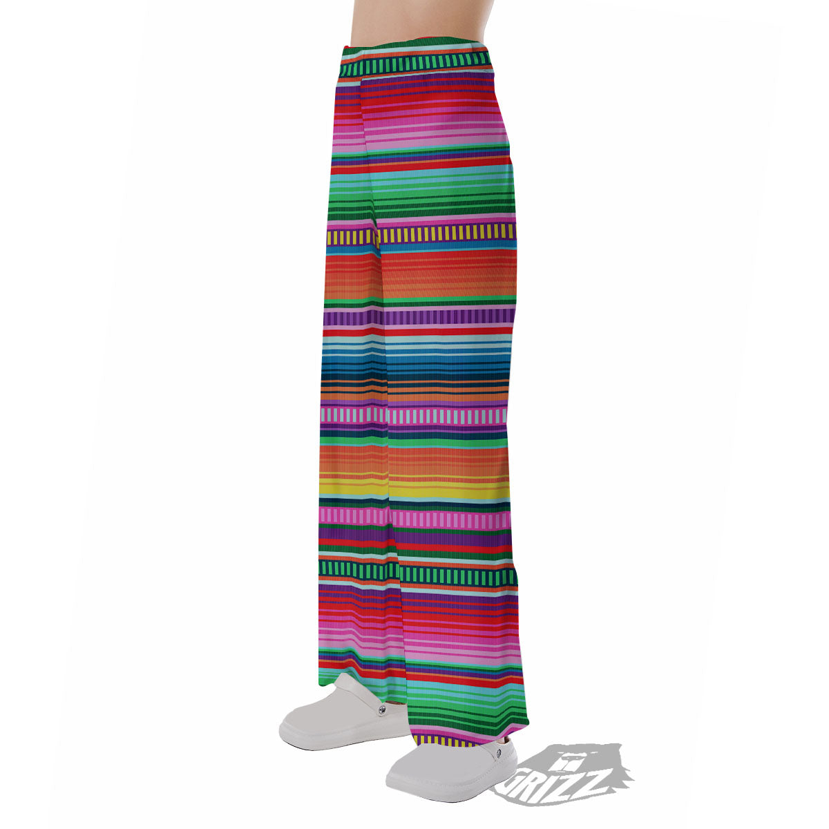 Blanket Stripe Ethnic Serape Print Pajama Pants-grizzshop