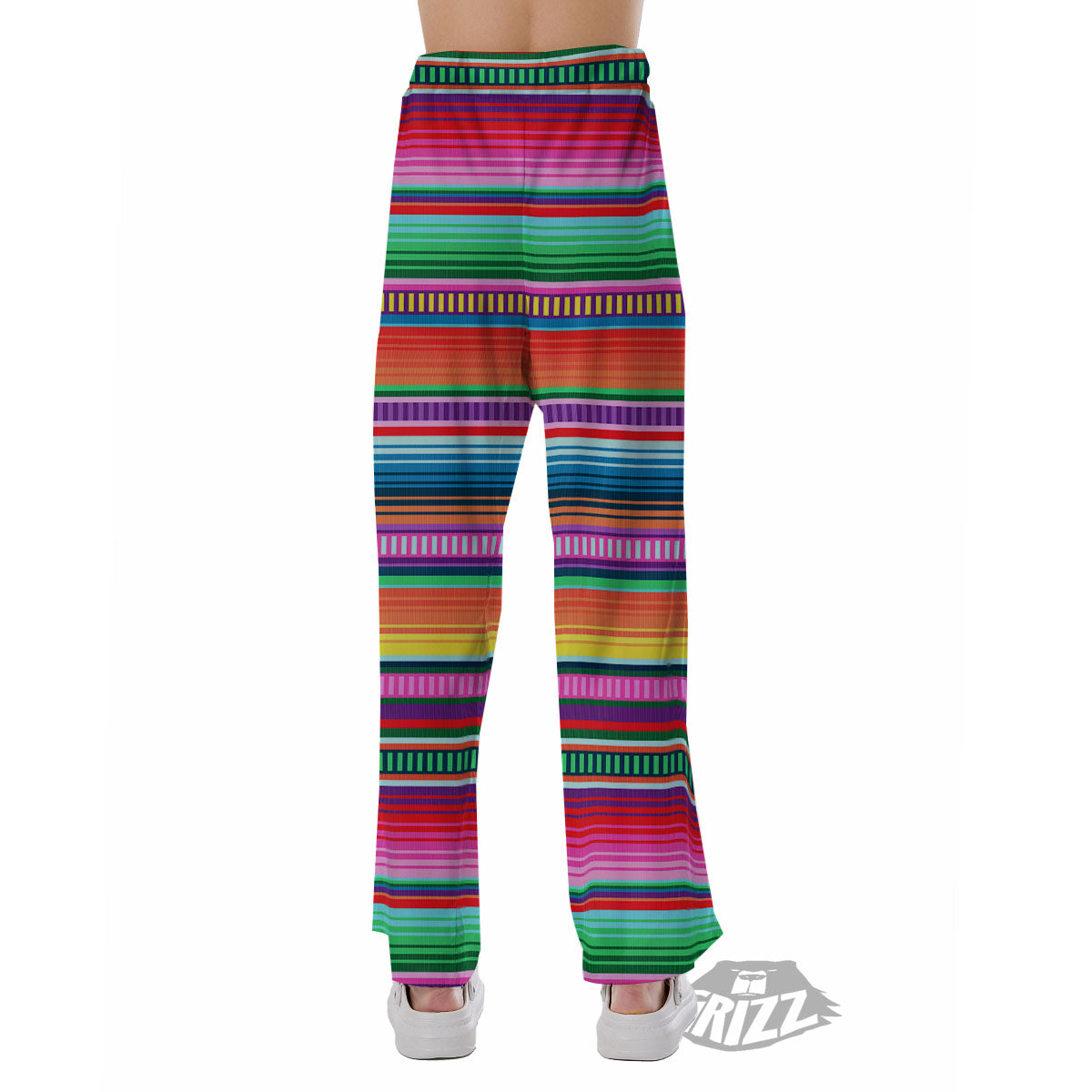Blanket Stripe Ethnic Serape Print Pajama Pants-grizzshop