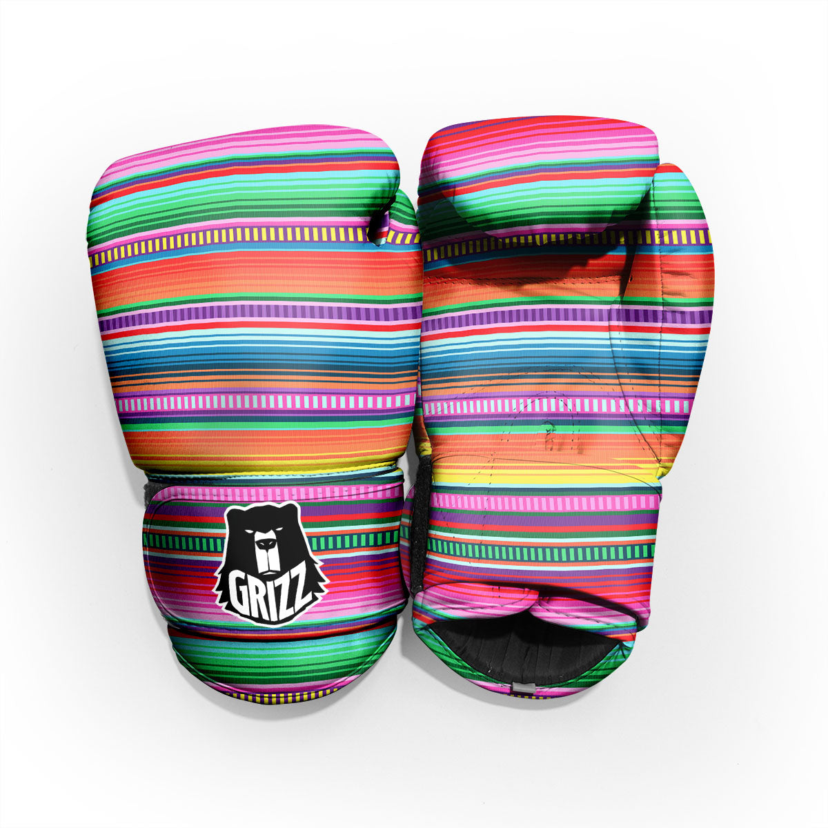 Blanket Stripe Ethnic Serape Print Pro Boxing Glove