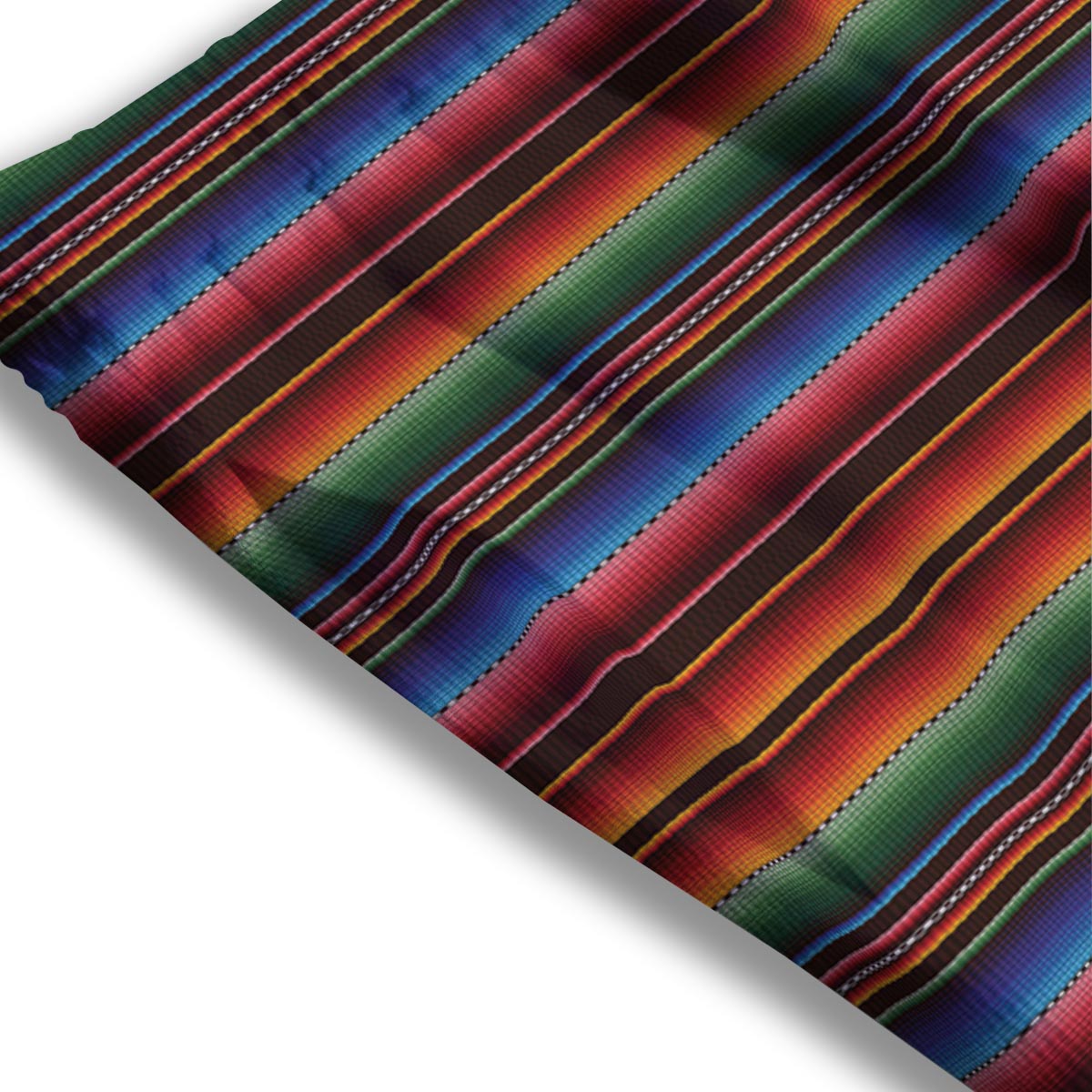 Blanket Stripe Tribal Mexican Print Mesh Shorts