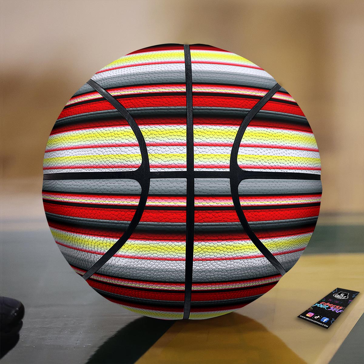 Blanket Stripe Tribal Serape Print Pattern Basketball