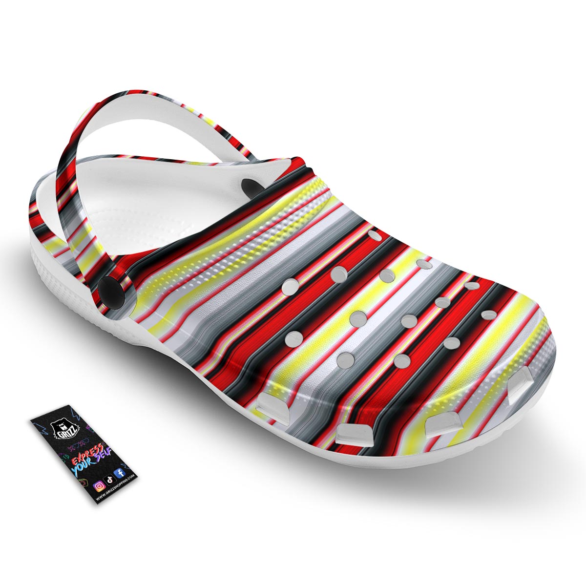 Blanket Stripe Tribal Serape Print Pattern Clog-grizzshop