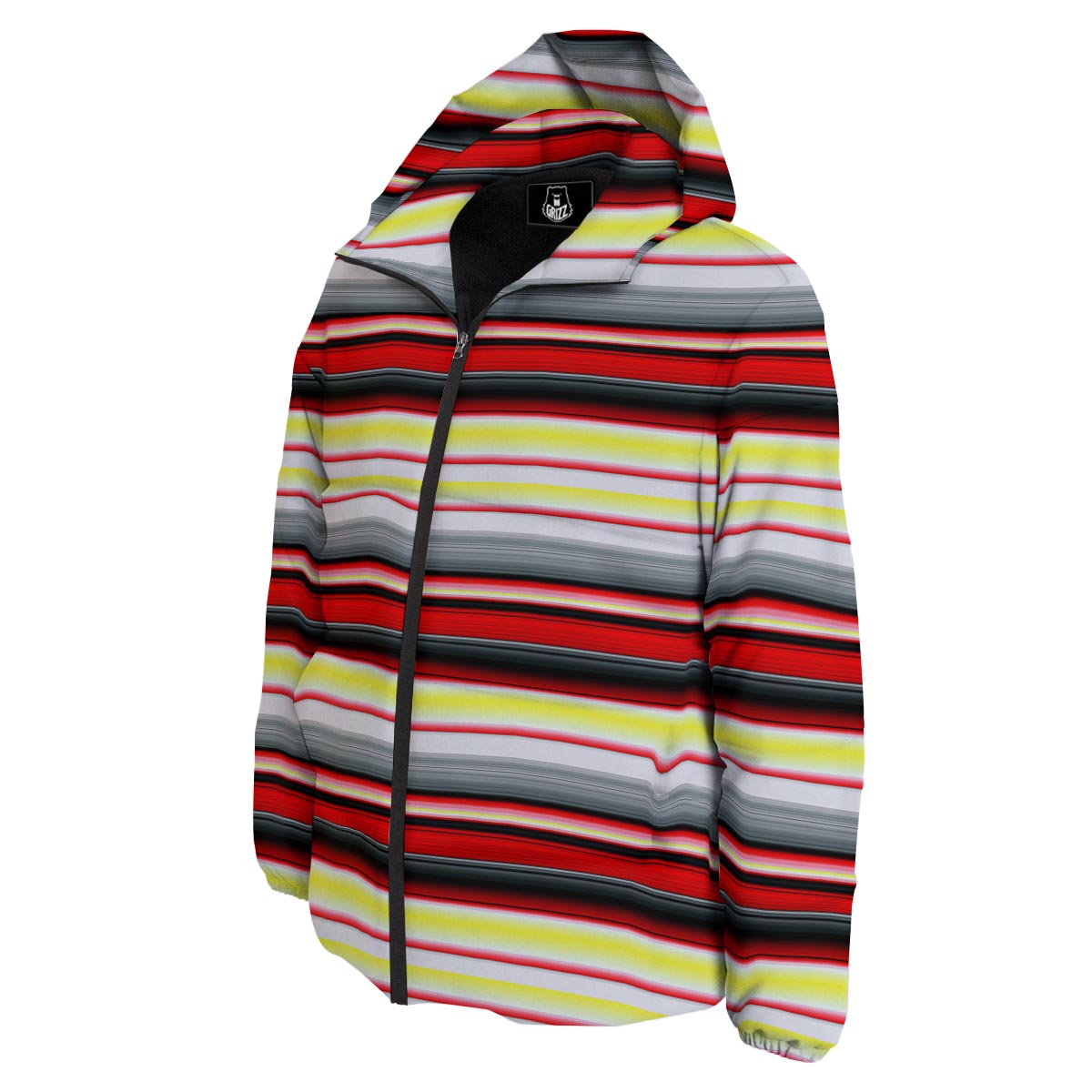 Blanket Stripe Tribal Serape Print Pattern Down Jacket-grizzshop