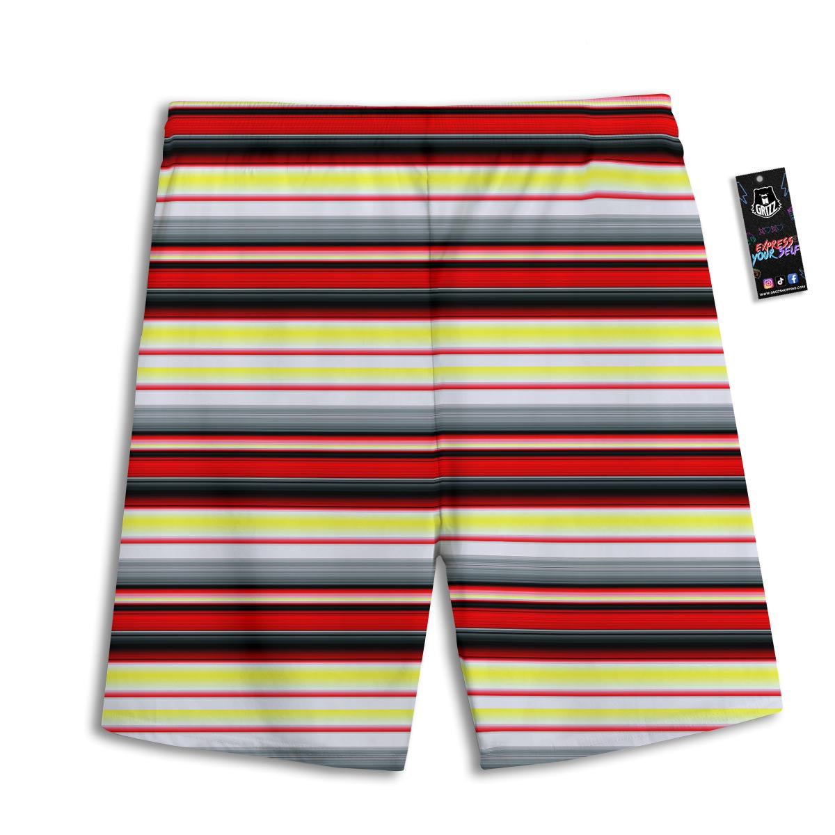Blanket Stripe Tribal Serape Print Pattern Men's Athletic Shorts