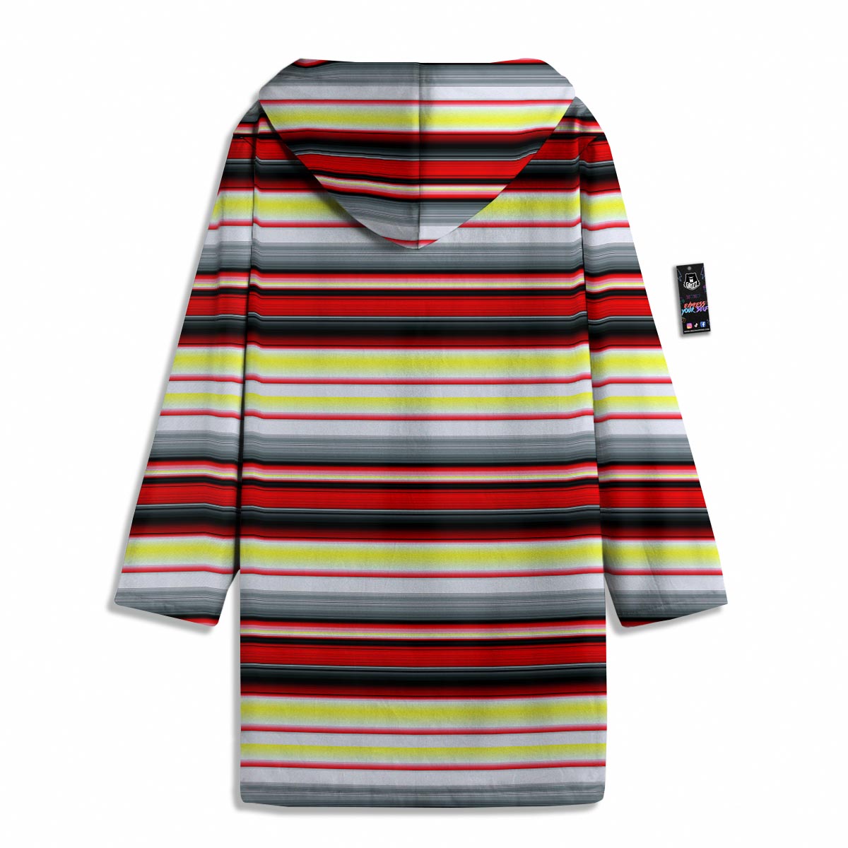 Blanket Stripe Tribal Serape Print Pattern Men's Windbreaker Jacket-grizzshop