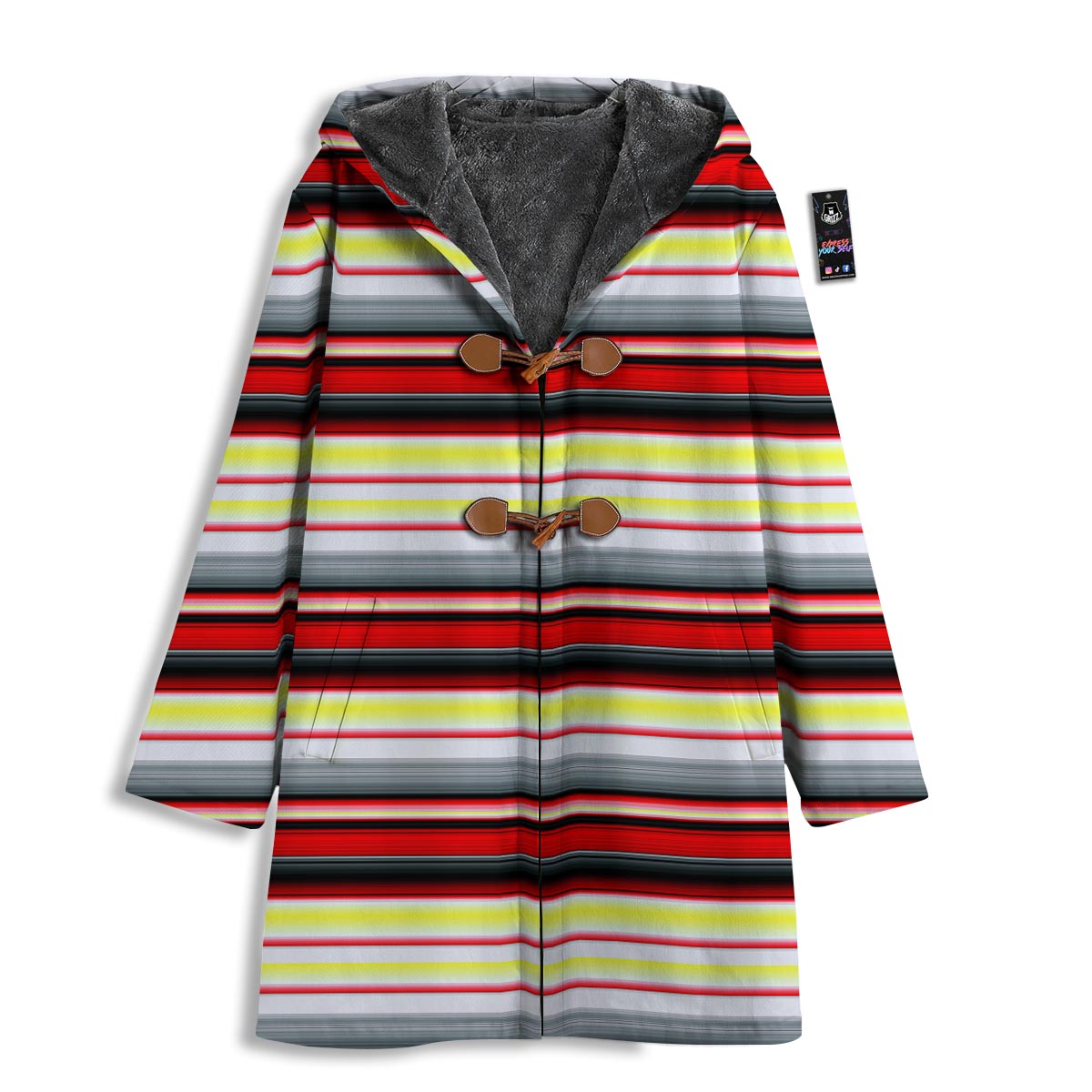 Blanket Stripe Tribal Serape Print Pattern Men's Windbreaker Jacket-grizzshop