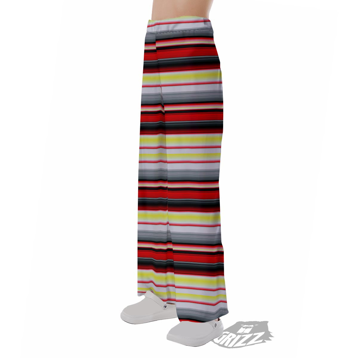 Blanket Stripe Tribal Serape Print Pattern Pajama Pants-grizzshop