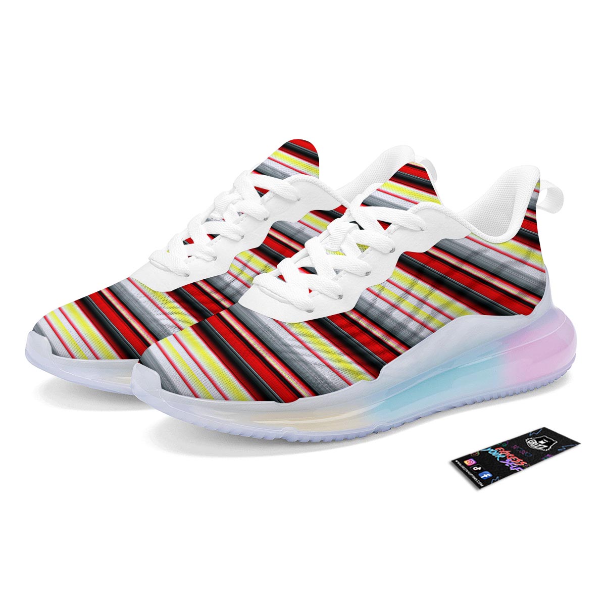 Blanket Stripe Tribal Serape Print Pattern Running Sneakers-grizzshop