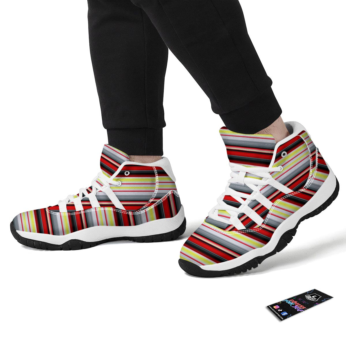 Blanket Stripe Tribal Serape Print Pattern White Bball Shoes-grizzshop