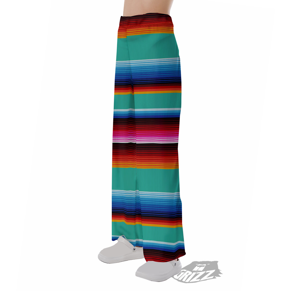 Blanket Stripes Cinco De Mayo Print Pajama Pants-grizzshop
