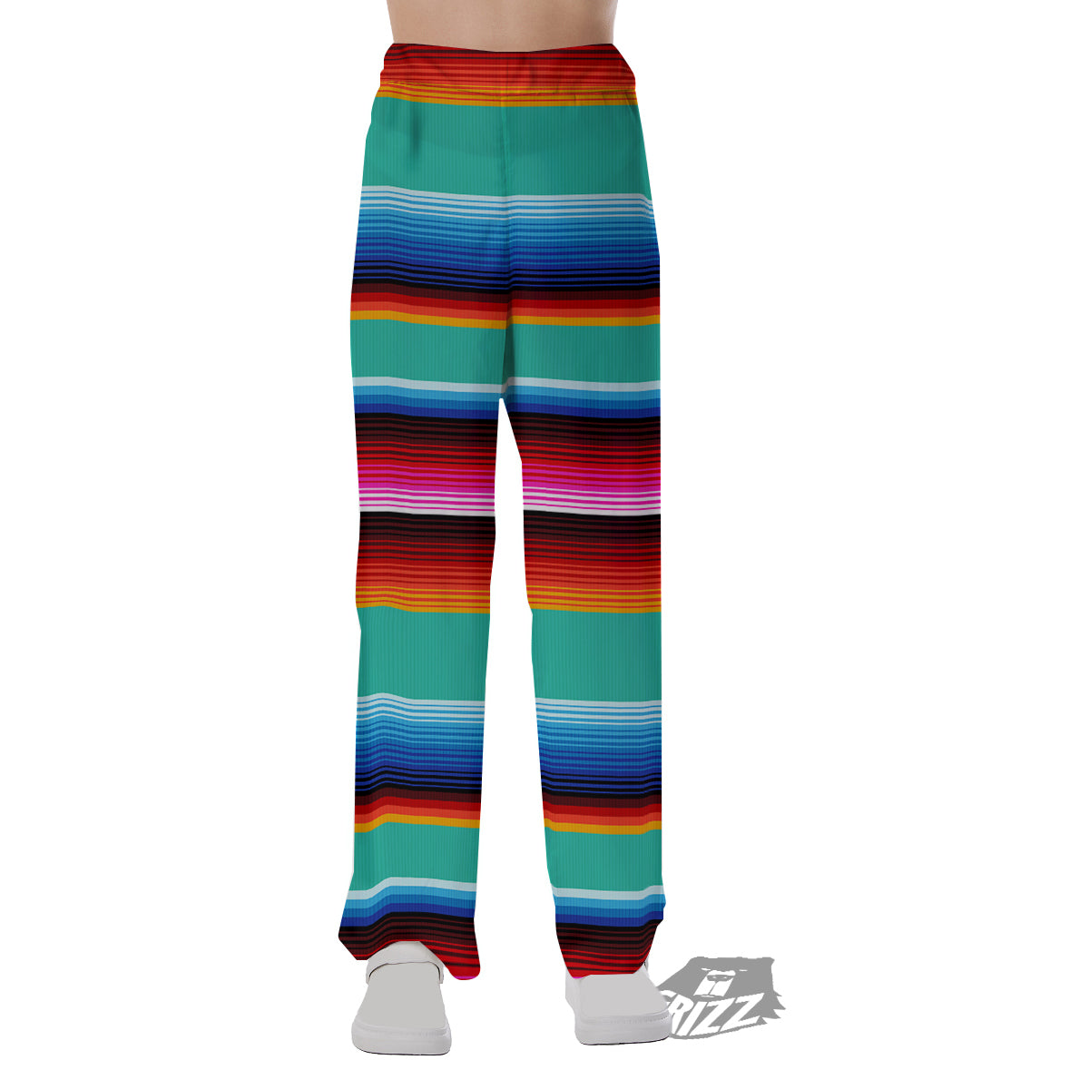 Blanket Stripes Cinco De Mayo Print Pajama Pants-grizzshop