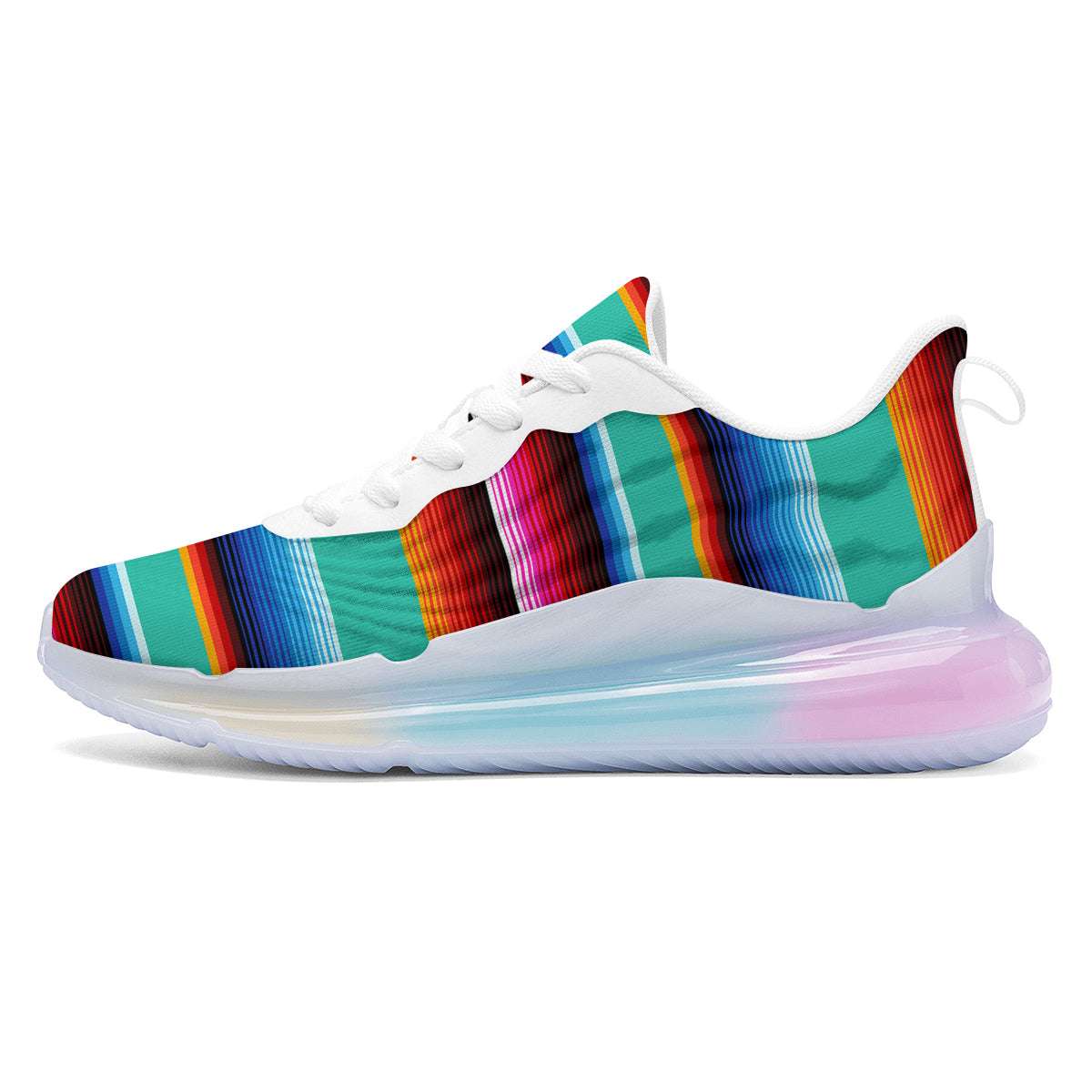Blanket Stripes Cinco De Mayo Print Running Sneakers-grizzshop