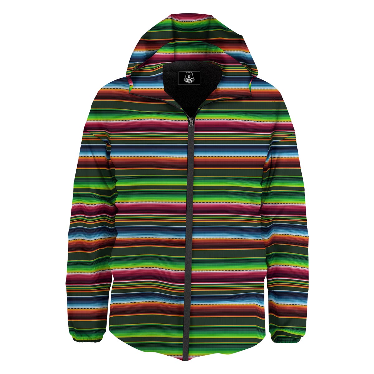 Blanket Tribal Mexican Print Pattern Down Jacket-grizzshop