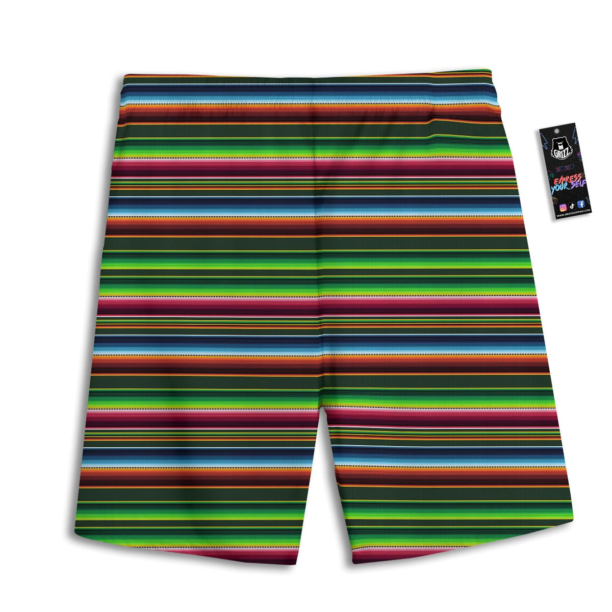 Blanket Tribal Mexican Print Pattern Men's Athletic Shorts