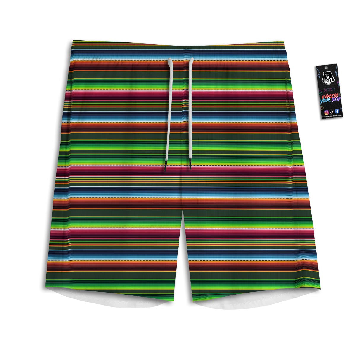 Blanket Tribal Mexican Print Pattern Men's Athletic Shorts