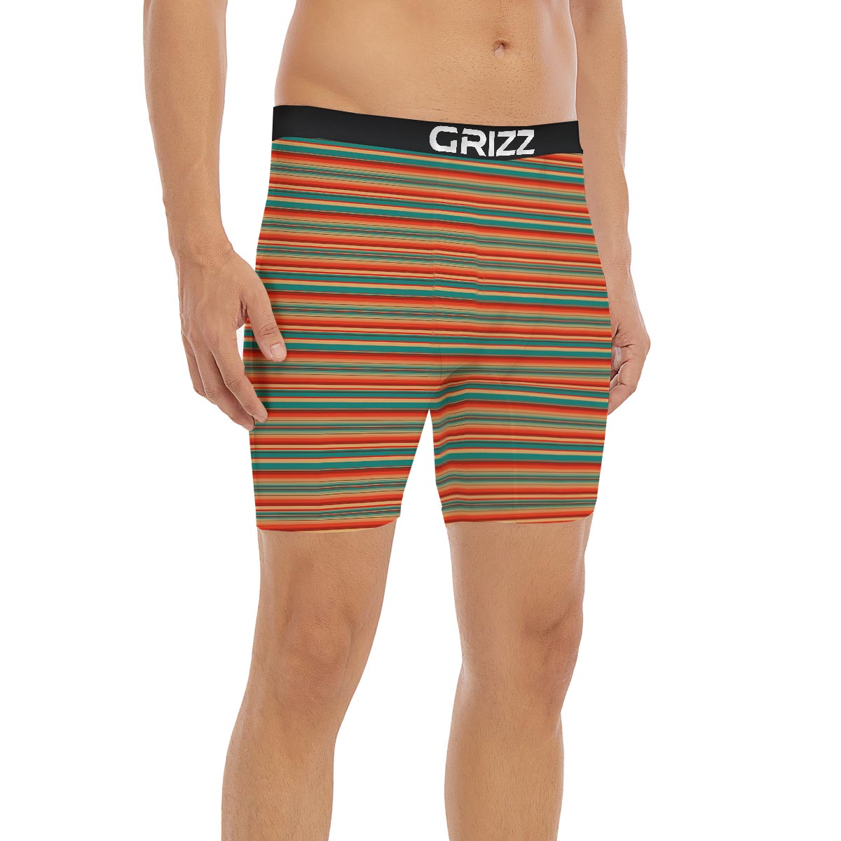 Blanket Tribal Serape Print Pattern Boxer Briefs-grizzshop