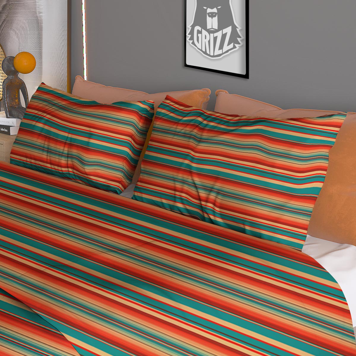 Blanket Tribal Serape Print Pattern Duvet Cover Bedding Set