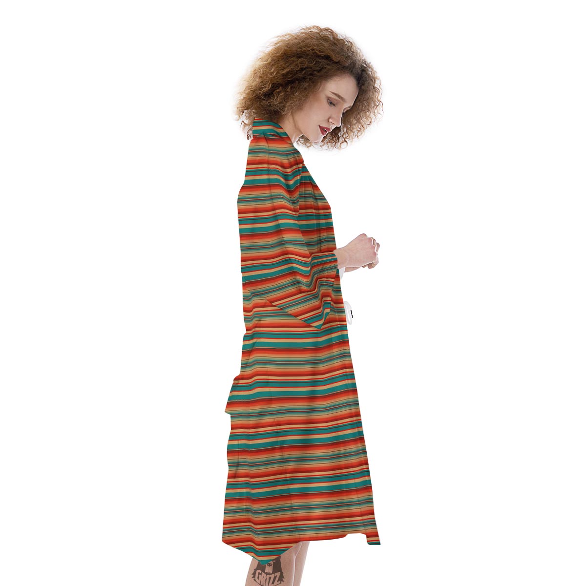 Blanket Tribal Serape Print Pattern Kimono-grizzshop