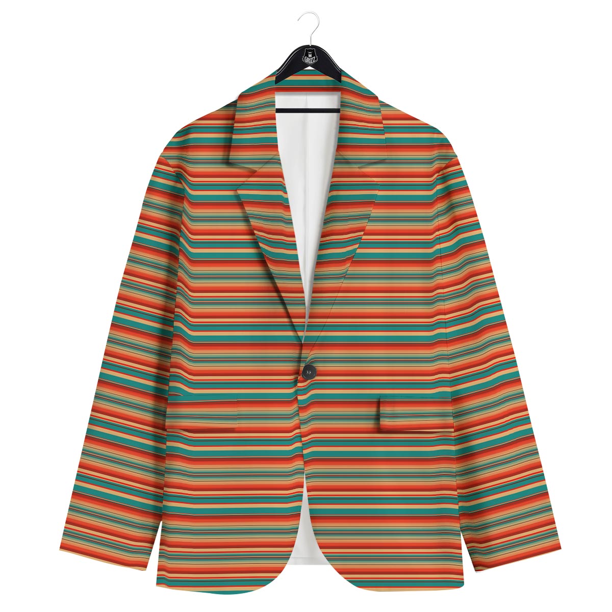 Blanket Tribal Serape Print Pattern Men's Sport Coat-grizzshop