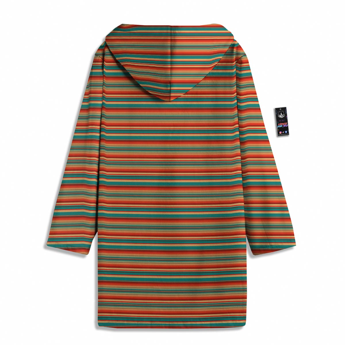 Blanket Tribal Serape Print Pattern Men's Windbreaker Jacket-grizzshop