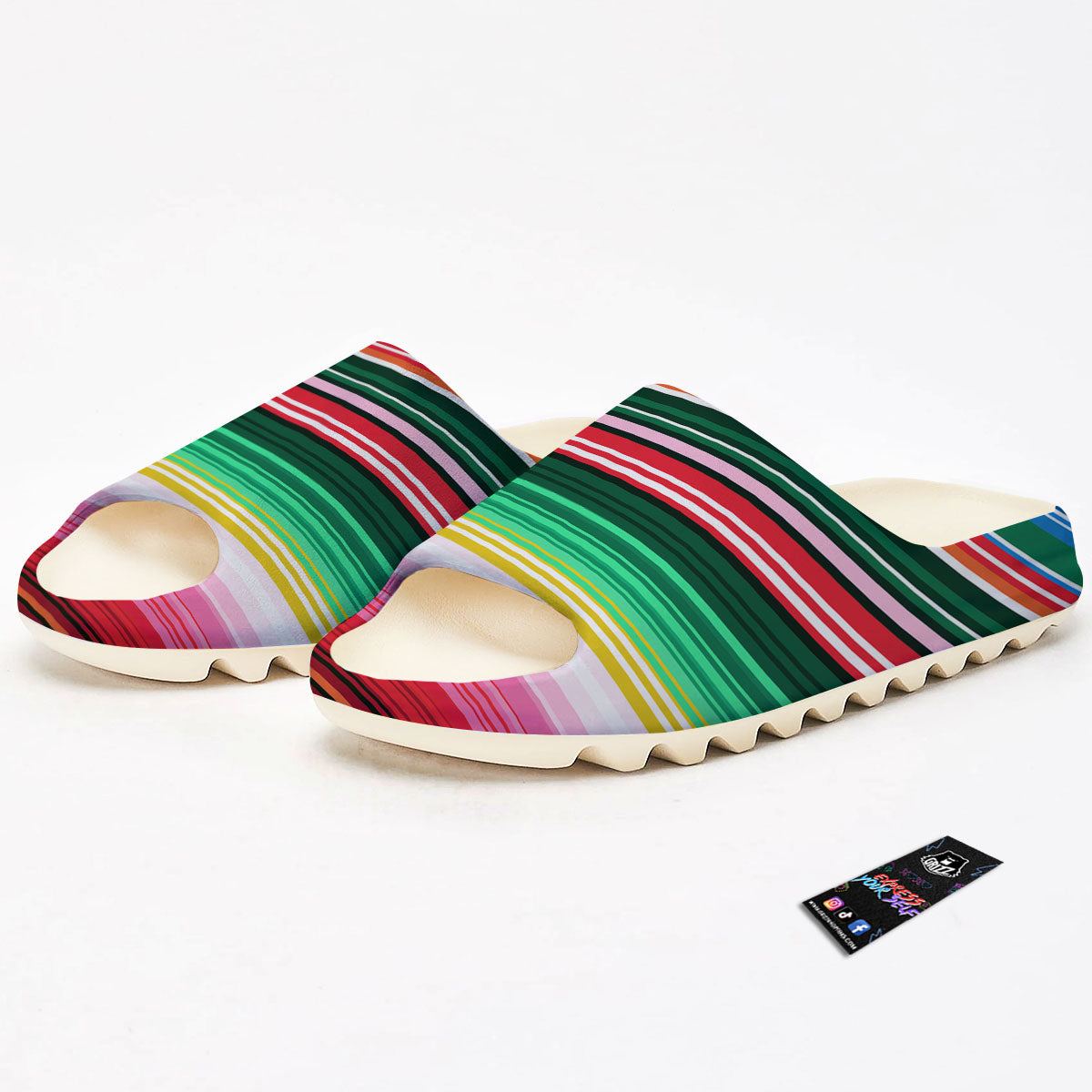 Blanket Mexican Serape Print Pattern Sandals-grizzshop