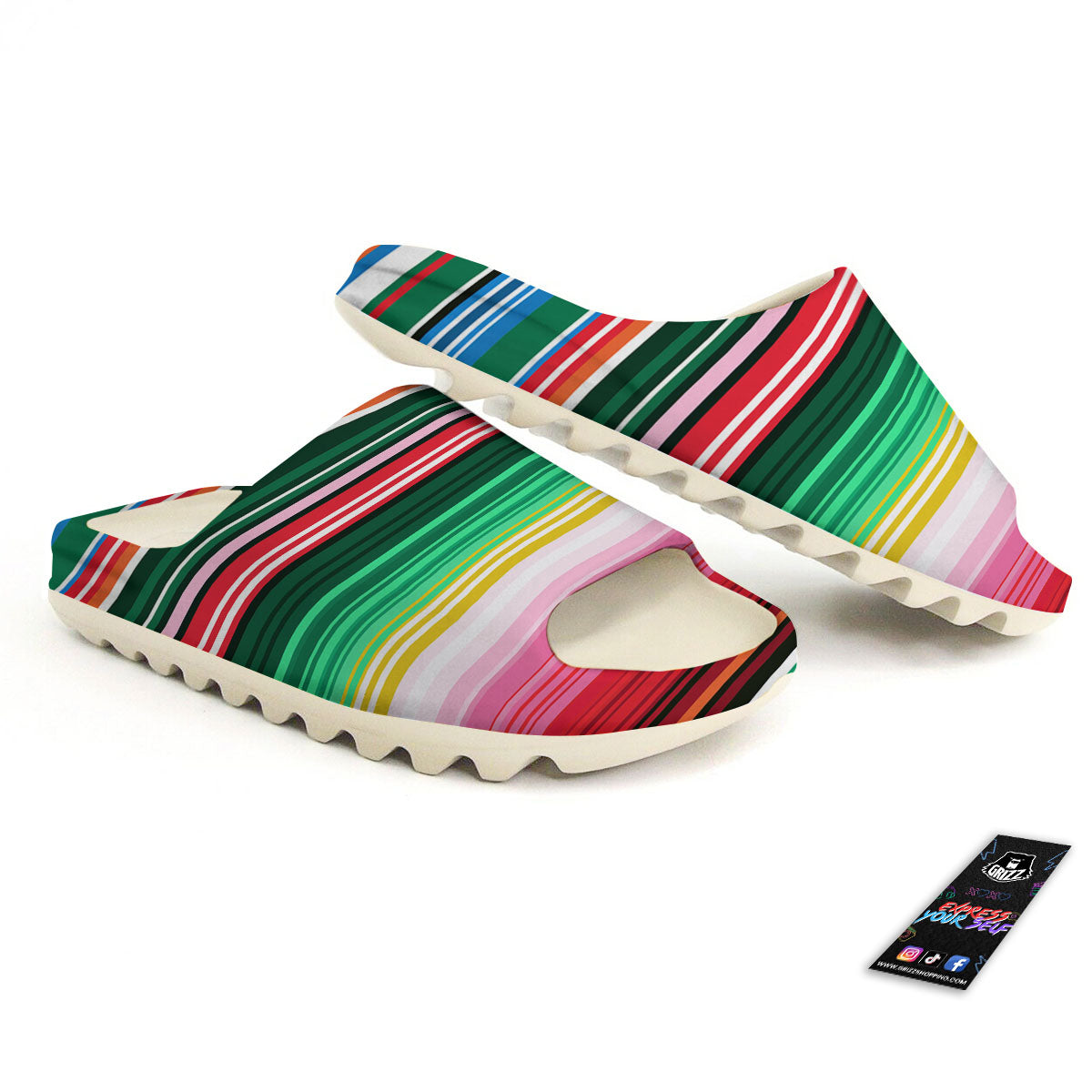 Blanket Mexican Serape Print Pattern Sandals-grizzshop