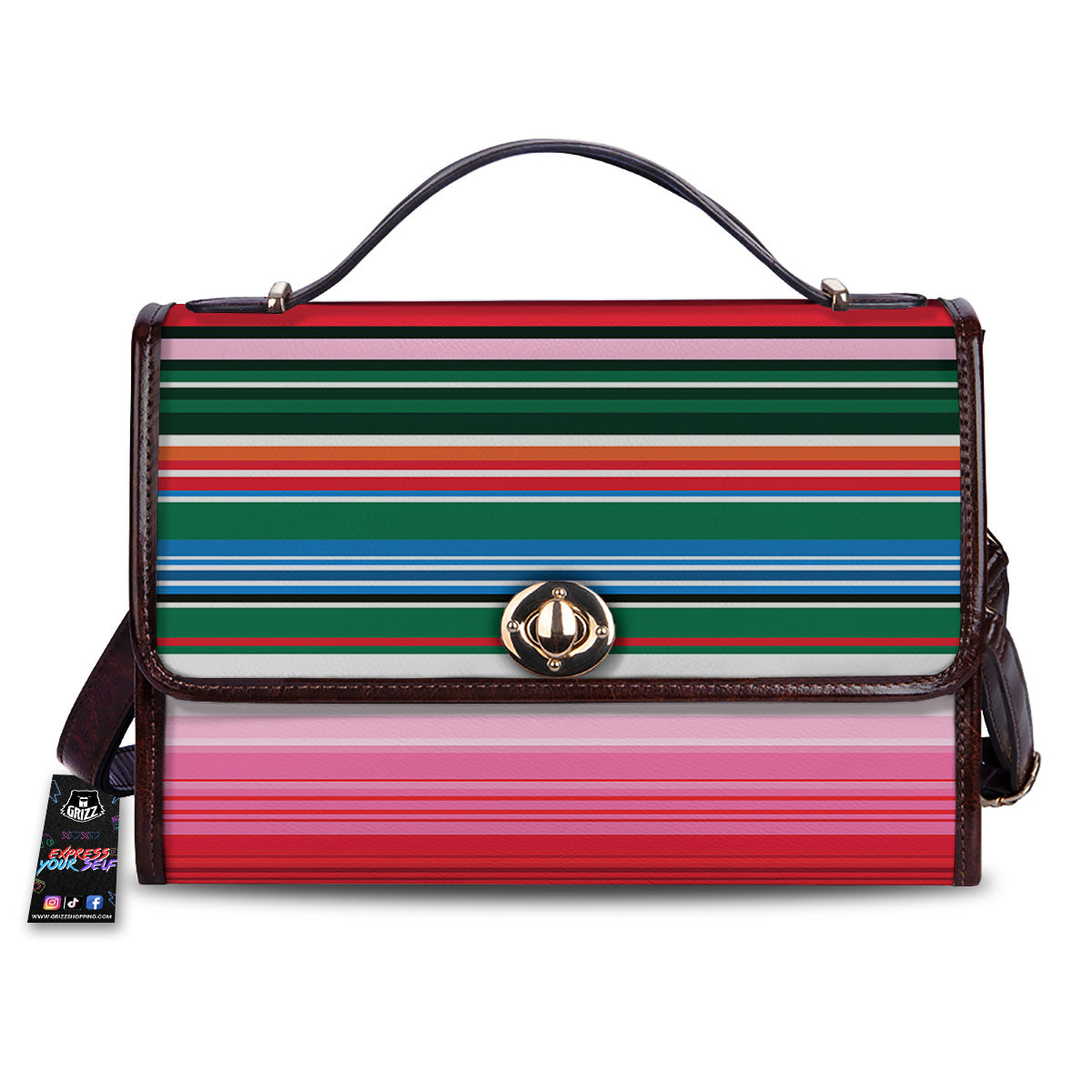 Blanket Mexican Serape Print Pattern Women's Satchel Bag