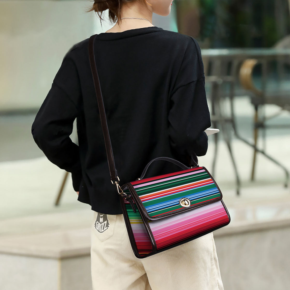 Blanket Mexican Serape Print Pattern Women's Satchel Bag