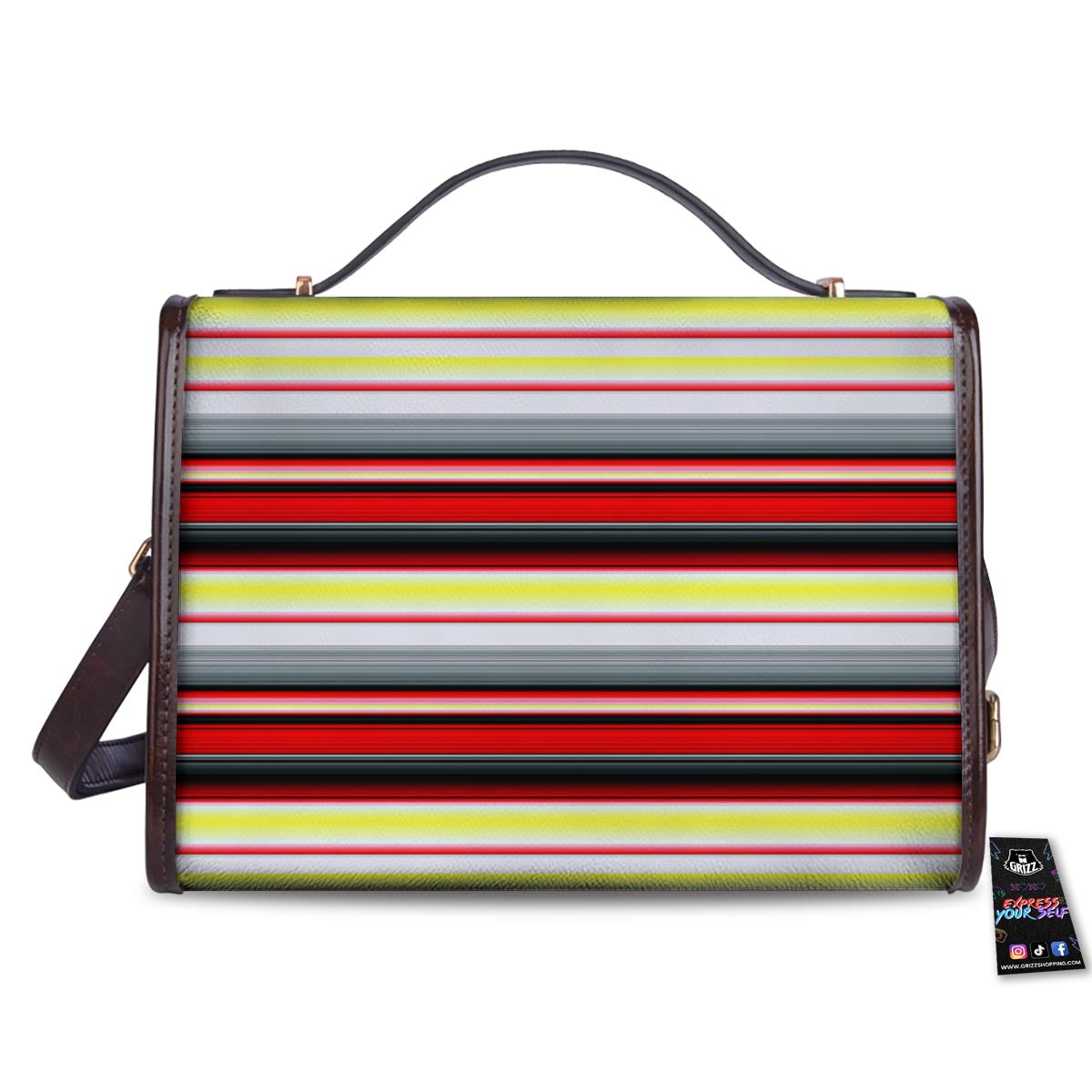 Blanket Stripe Tribal Serape Print Pattern Women's Satchel Bag