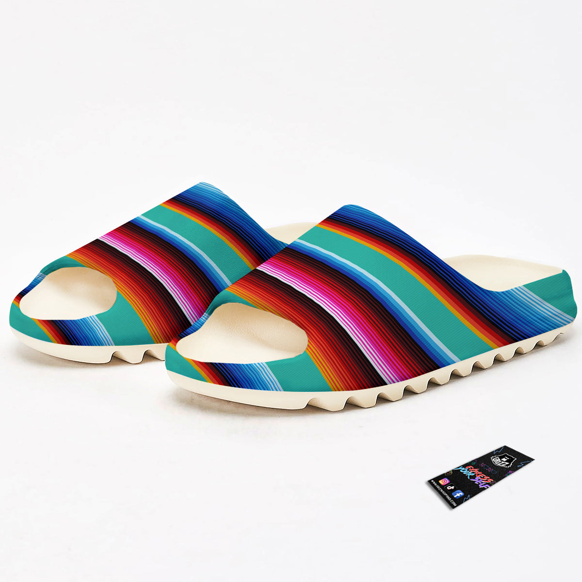 Blanket Stripes Cinco De Mayo Print Sandals-grizzshop