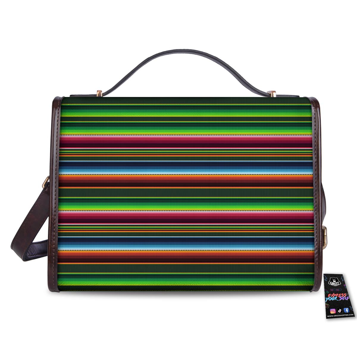 Blanket Tribal Mexican Print Pattern Women's Satchel Bag