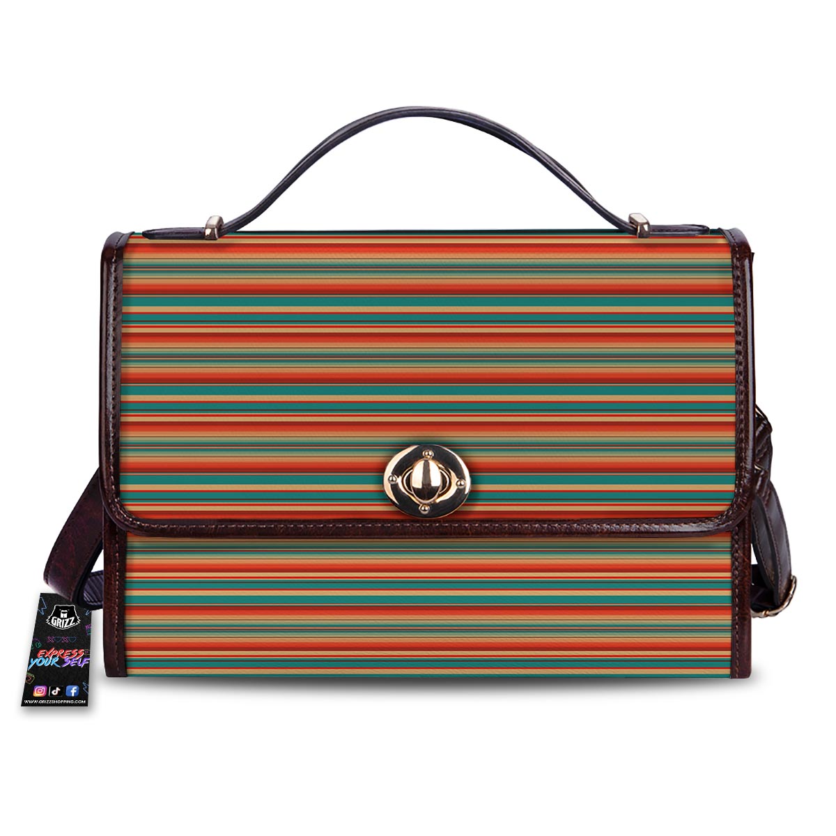 Blanket Tribal Serape Print Pattern Women's Satchel Bag
