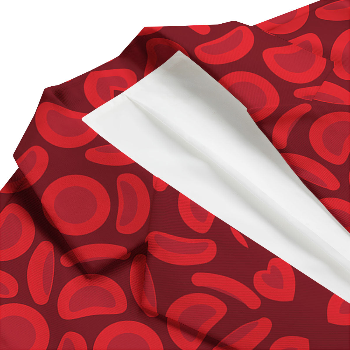 Blood Cells Red Print Pattern Men's Blazer-grizzshop