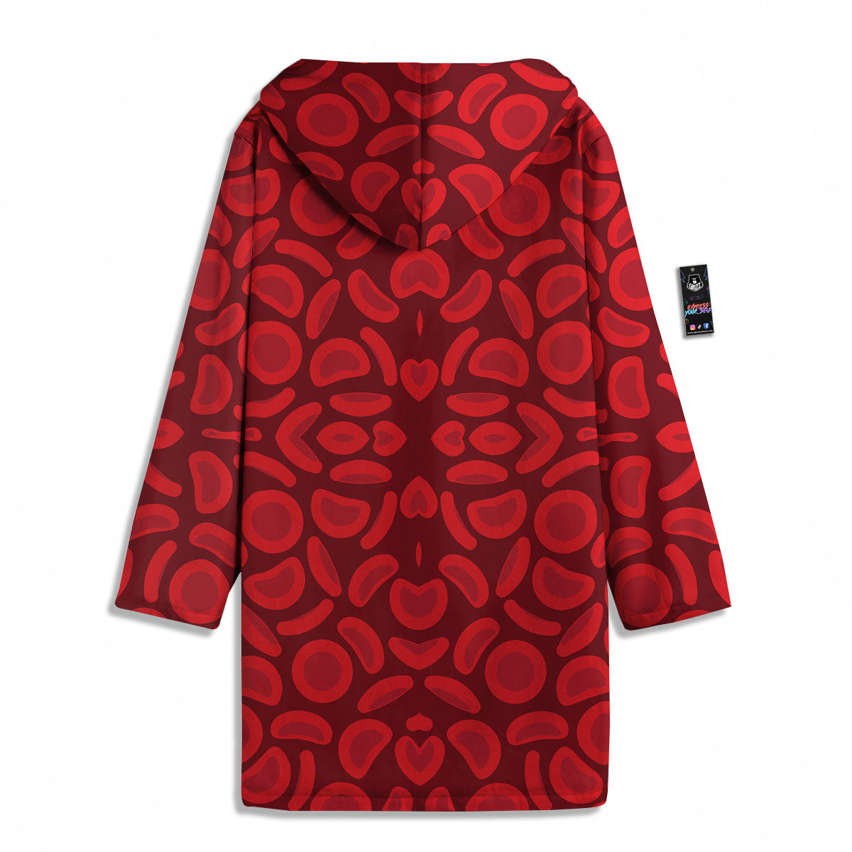 Blood Cells Red Print Pattern Men's Windbreaker Jacket-grizzshop