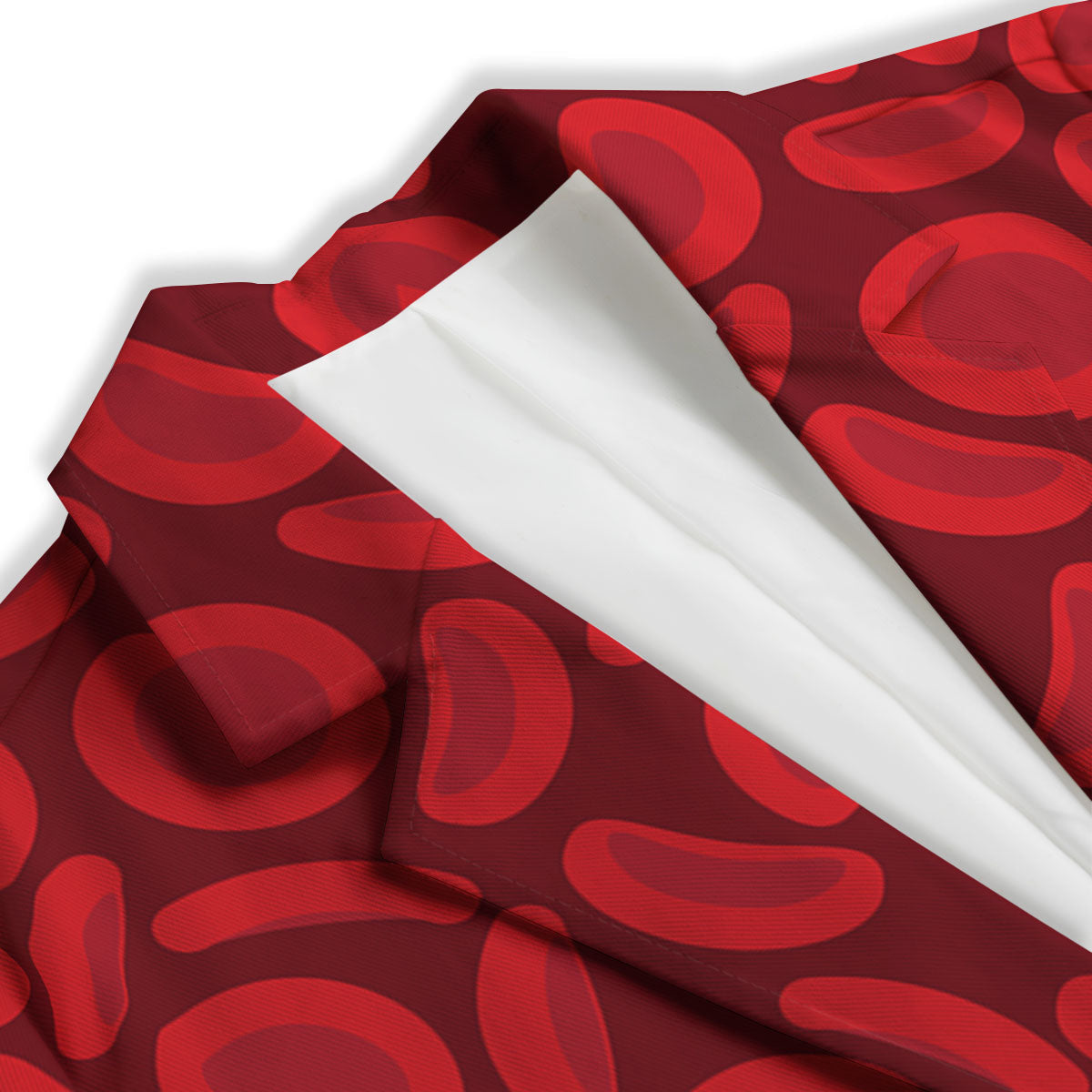Blood Cells Red Print Pattern Women's Blazer-grizzshop