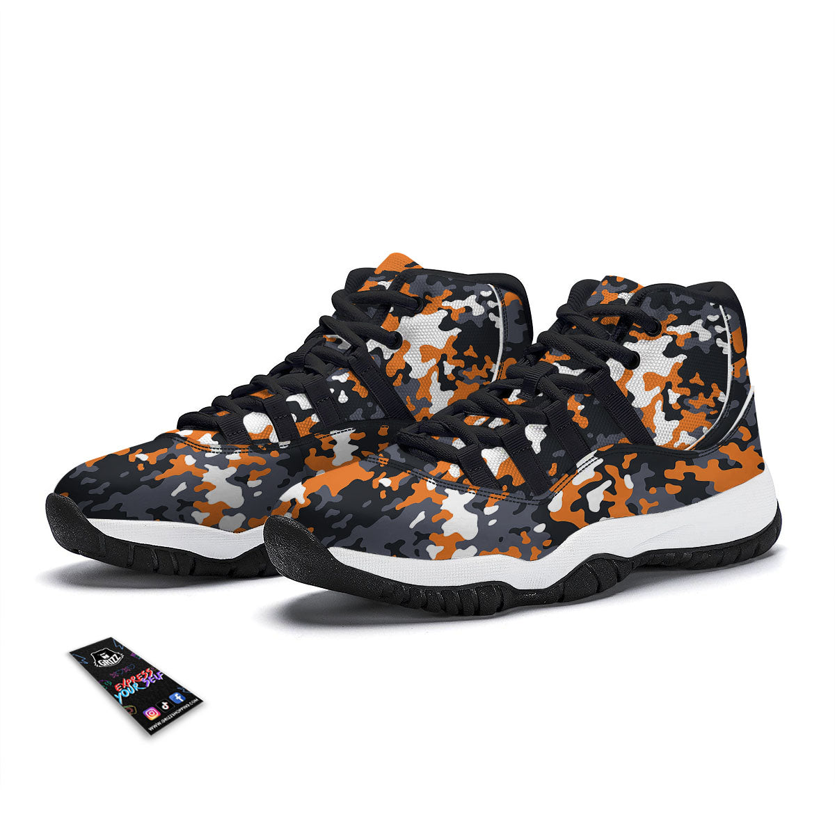 Blood Drip Print Black Bball Shoes-grizzshop