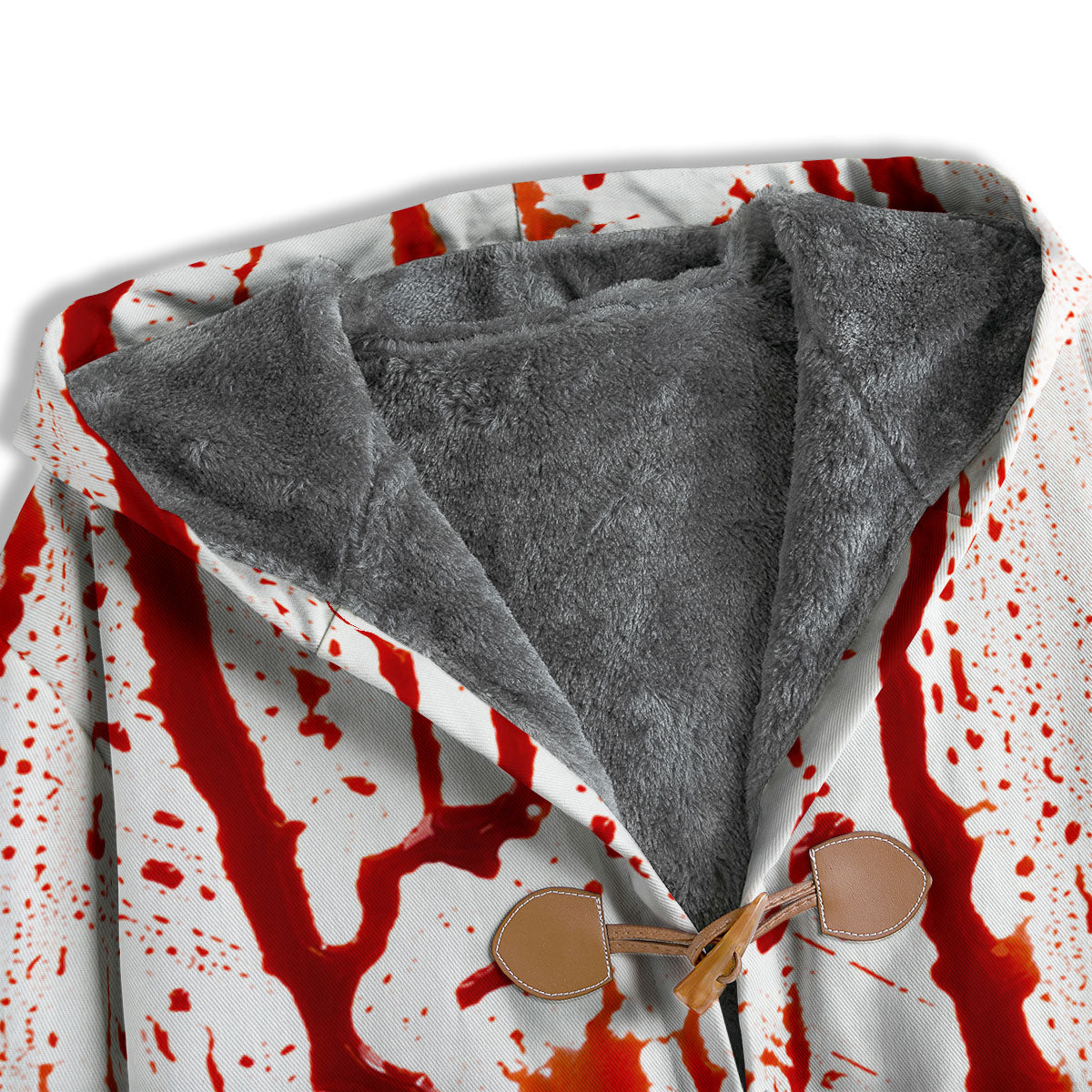 Blood Drip Print Men's Windbreaker Jacket-grizzshop