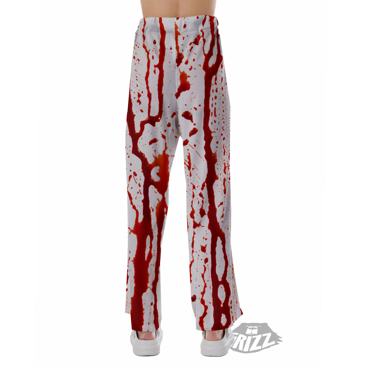 Blood Drip Print Pajama Pants-grizzshop