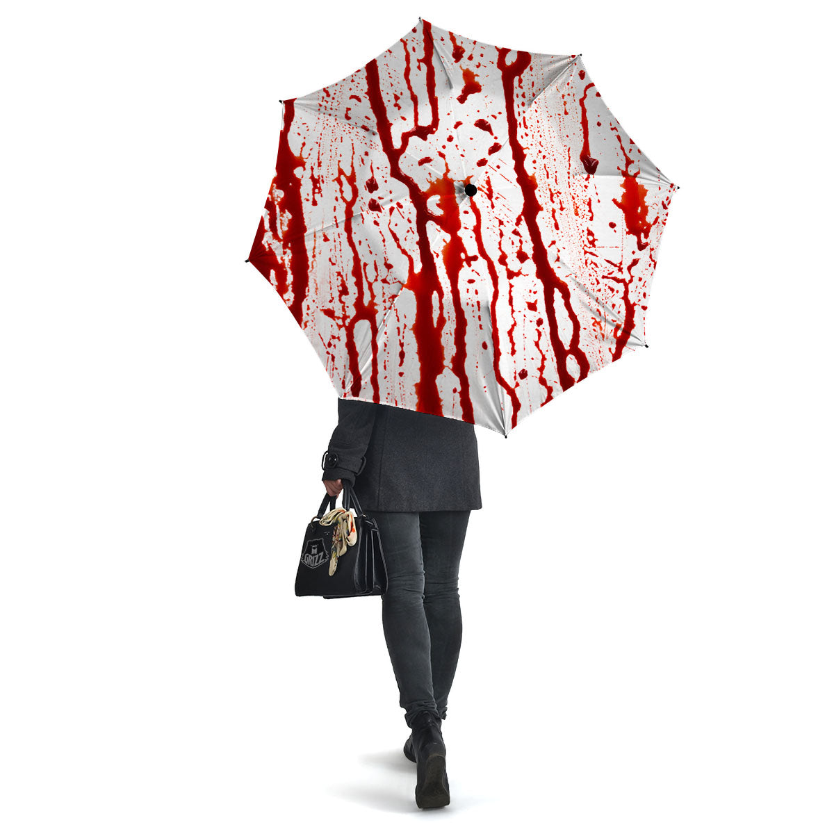 Blood Drip Print Umbrella-grizzshop