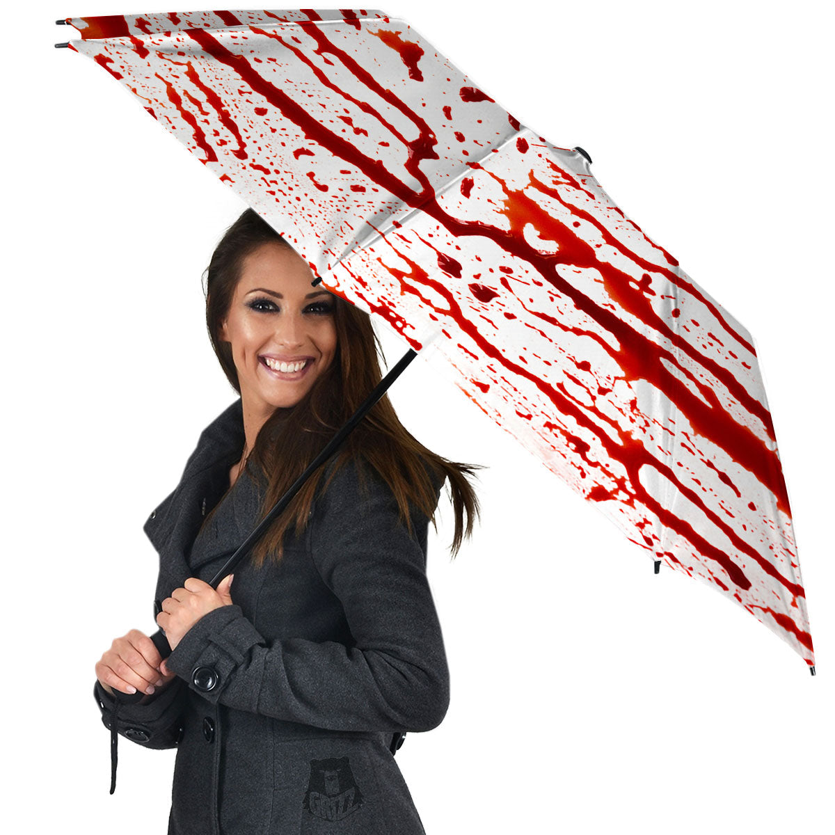 Blood Drip Print Umbrella-grizzshop
