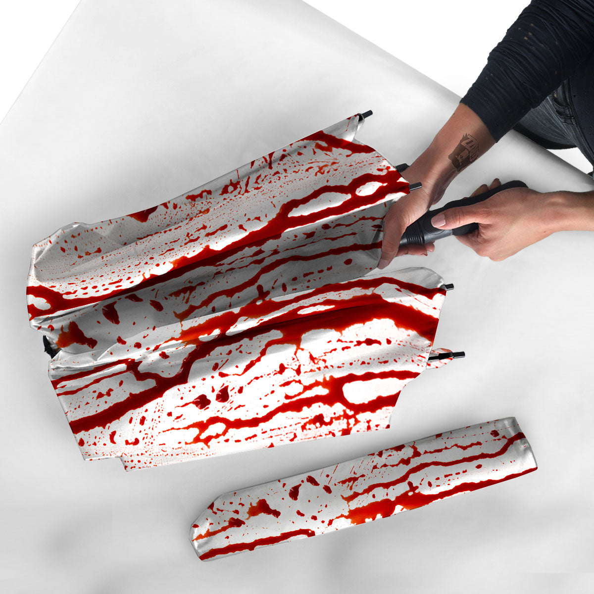 Blood Drip Print Umbrella-grizzshop