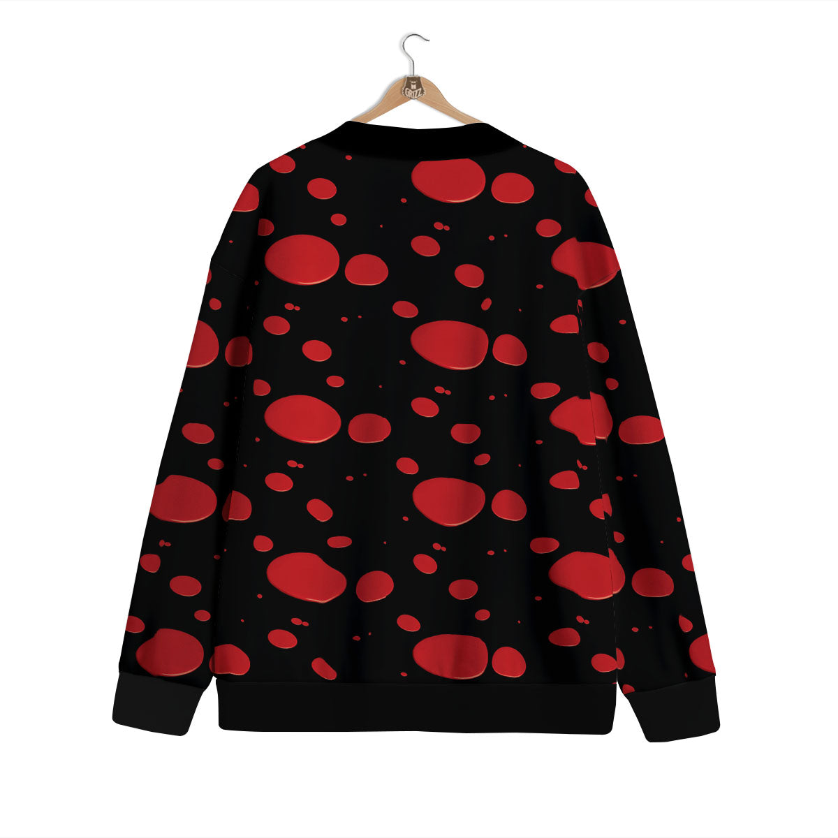 Blood Drop Red Print Pattern Cardigan-grizzshop