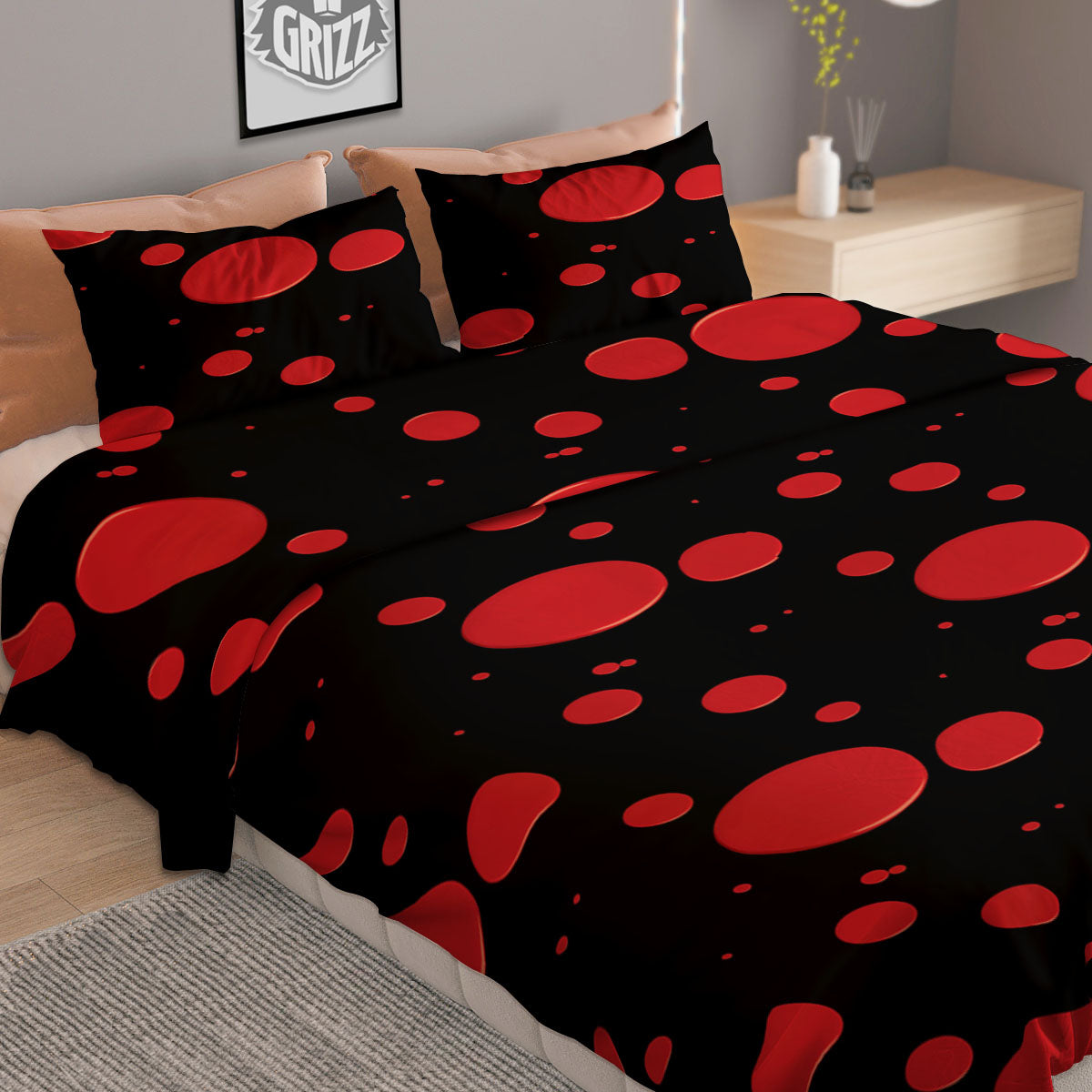 Bandana White And Black Paisley Print Pattern Duvet Cover Bedding Set