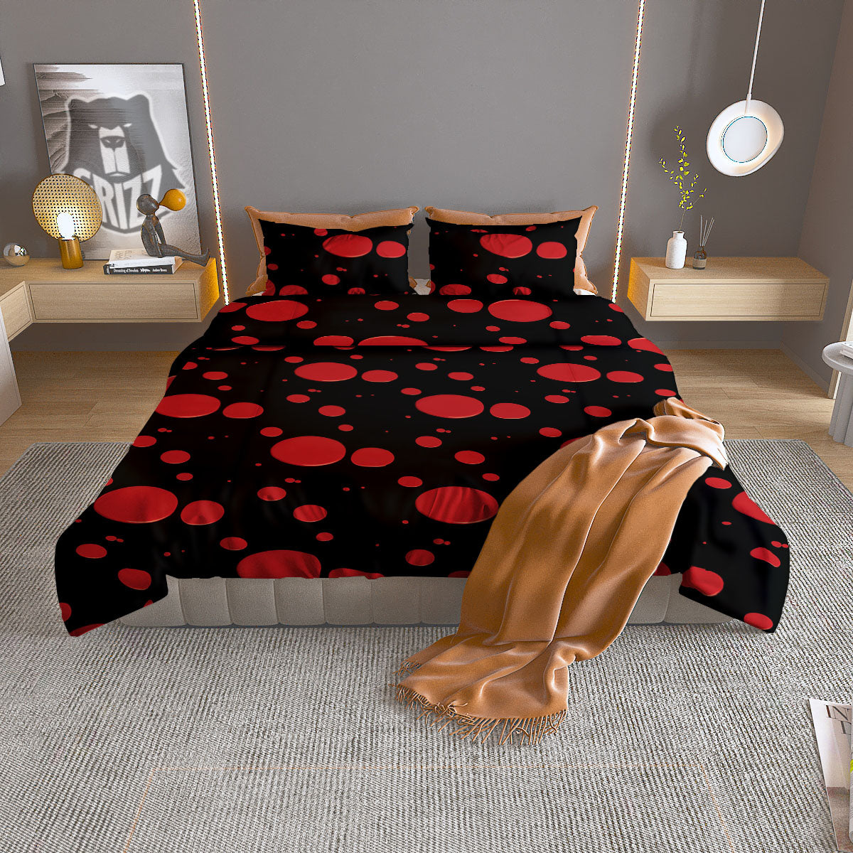 Bandana White And Black Paisley Print Pattern Duvet Cover Bedding Set